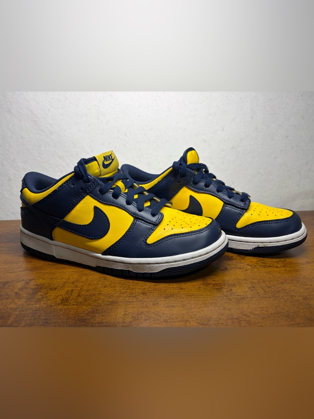 Nike Kids Dunk Low "Michigan" sneakers